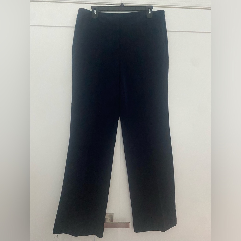 Anne Klein Black Straight Leg Pants